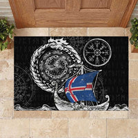 Viking Iceland Rubber Doormat Icelander Viking Ship