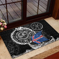 Viking Iceland Rubber Doormat Icelander Viking Ship