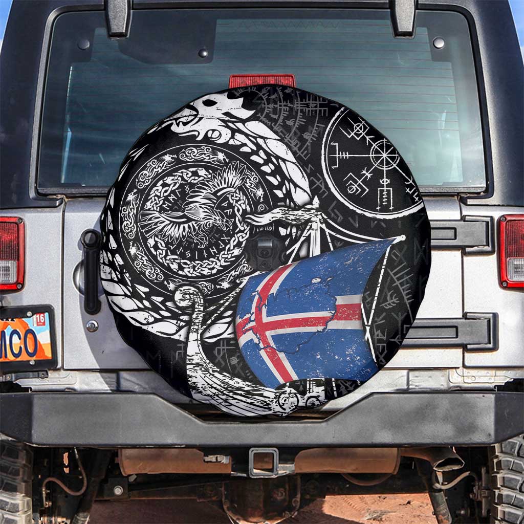 Viking Iceland Spare Tire Cover Icelander Viking Ship