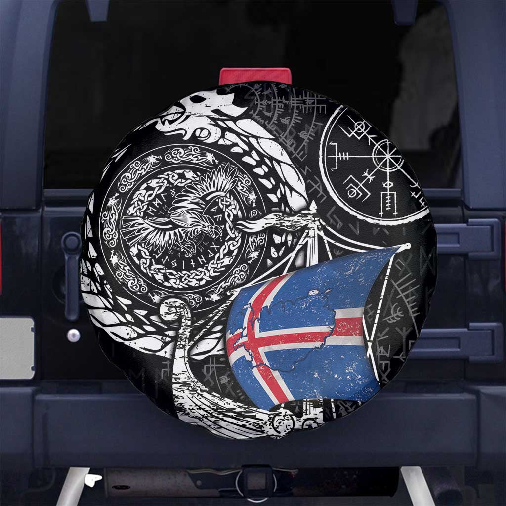 Viking Iceland Spare Tire Cover Icelander Viking Ship