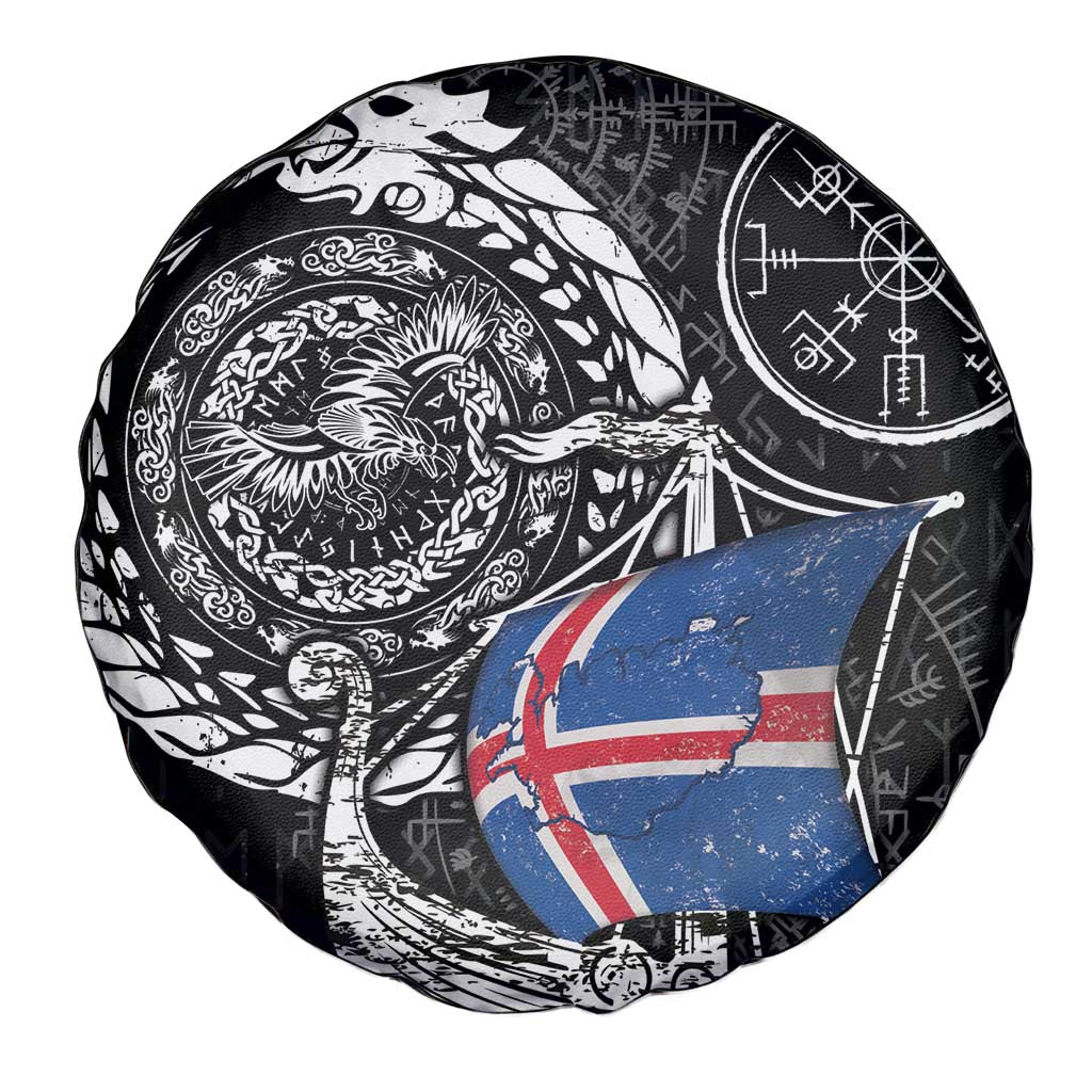 Viking Iceland Spare Tire Cover Icelander Viking Ship