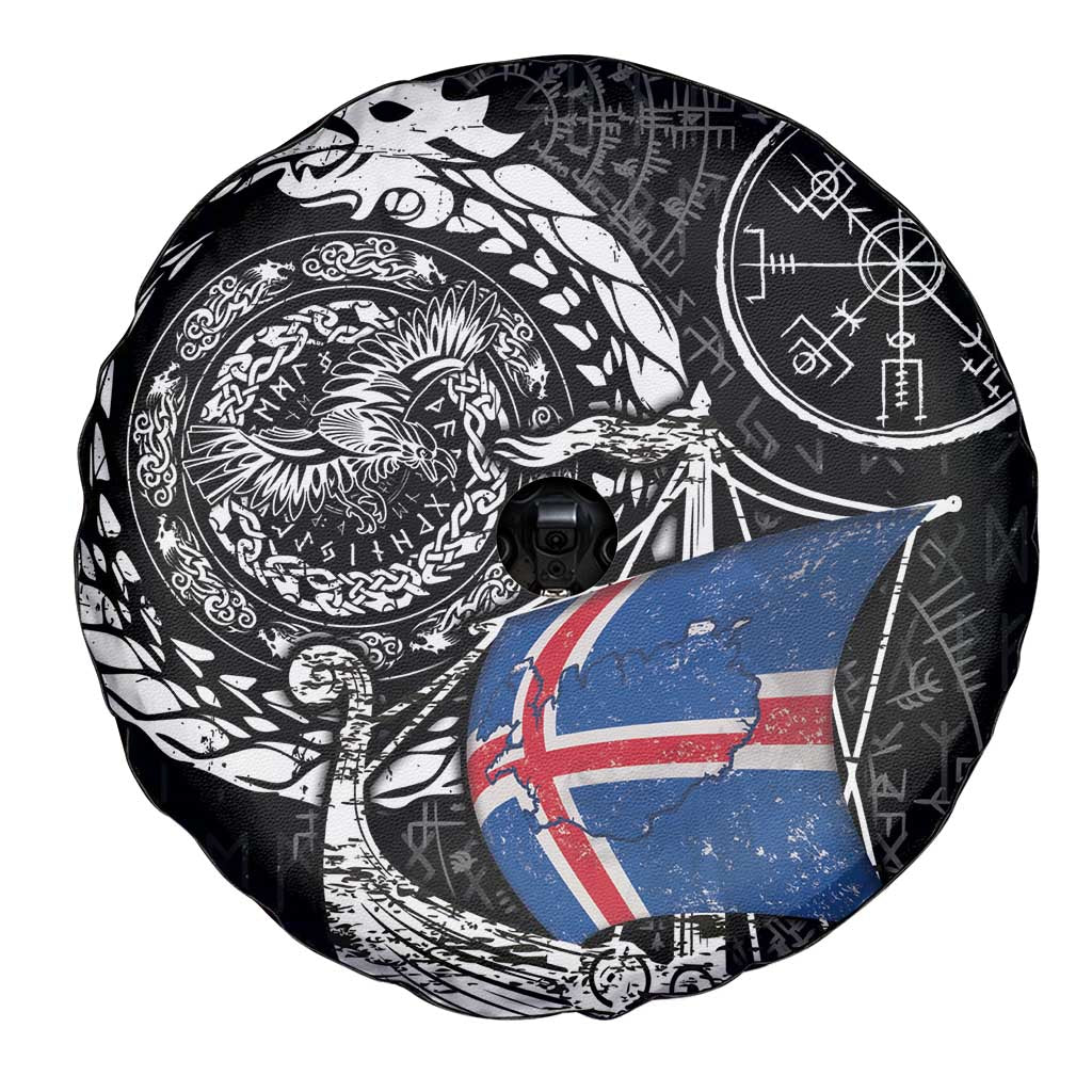 Viking Iceland Spare Tire Cover Icelander Viking Ship