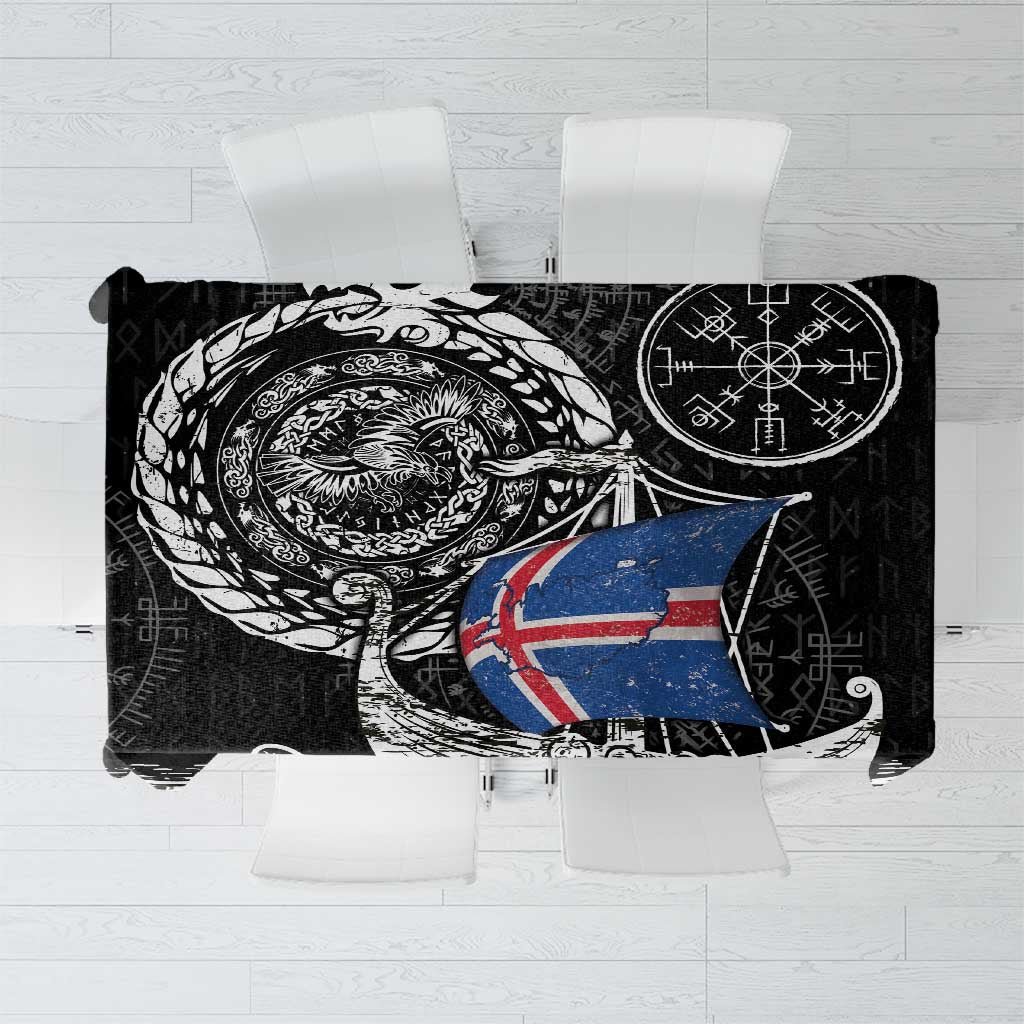 Viking Iceland Tablecloth Icelander Viking Ship