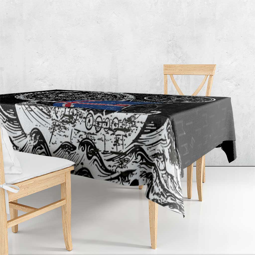 Viking Iceland Tablecloth Icelander Viking Ship