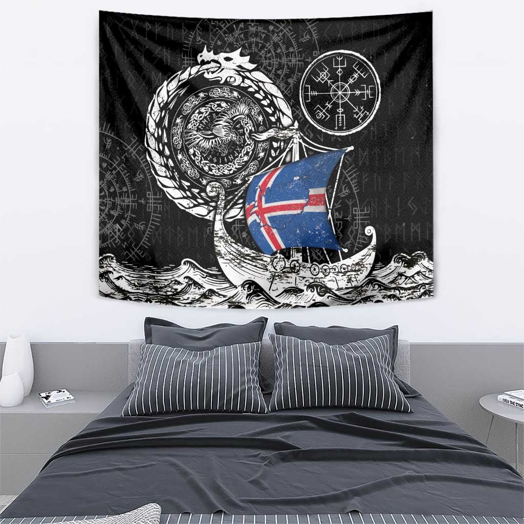 Viking Iceland Tapestry Icelander Viking Ship