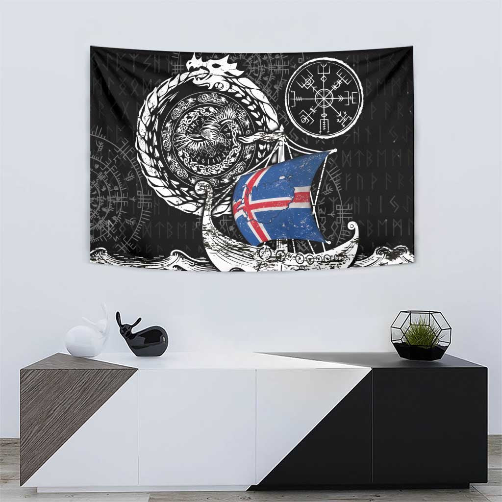 Viking Iceland Tapestry Icelander Viking Ship