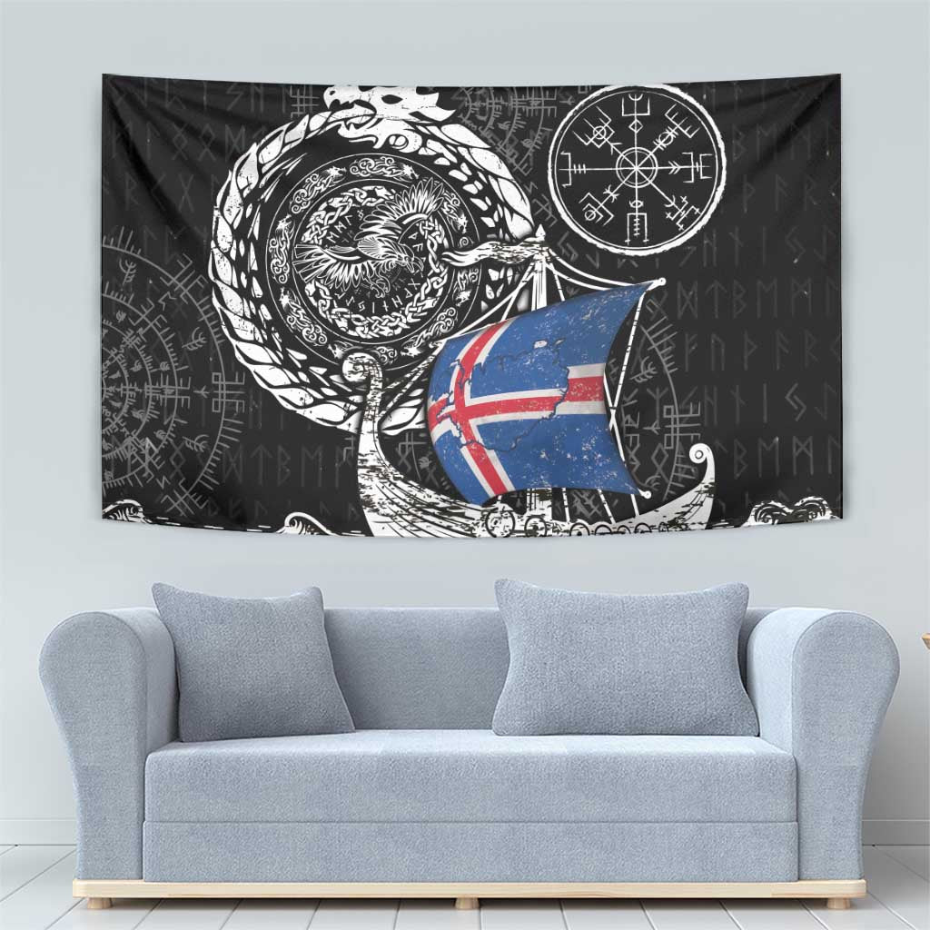 Viking Iceland Tapestry Icelander Viking Ship