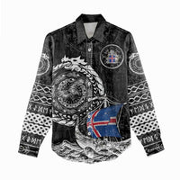 Personalized Viking Iceland Women Casual Shirt Icelander Viking Ship