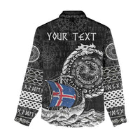 Personalized Viking Iceland Women Casual Shirt Icelander Viking Ship