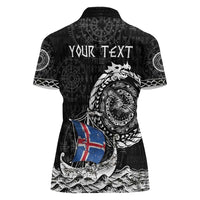 Personalized Viking Iceland Women Polo Shirt Icelander Viking Ship