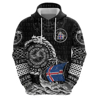 Personalized Viking Iceland Zip Hoodie Icelander Viking Ship