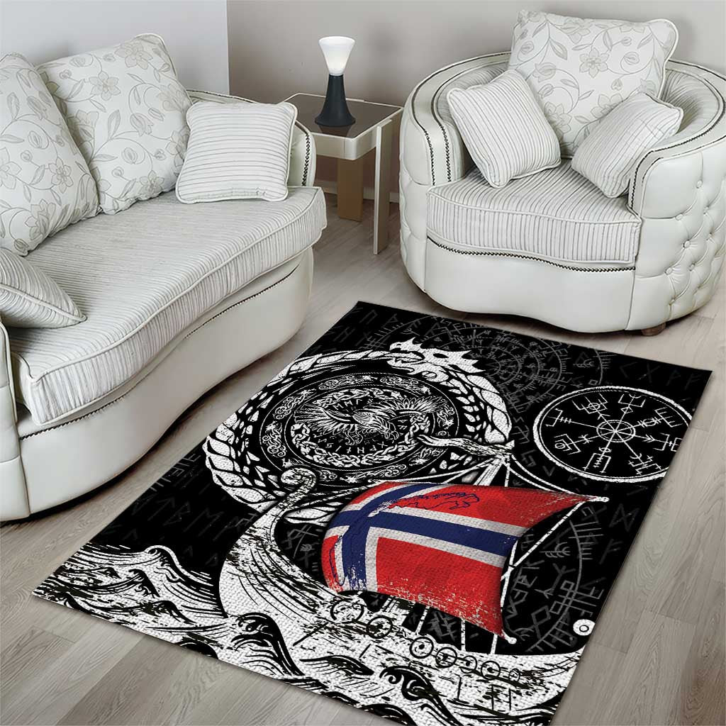 Viking Norway Area Rug Norwegian Viking Ship