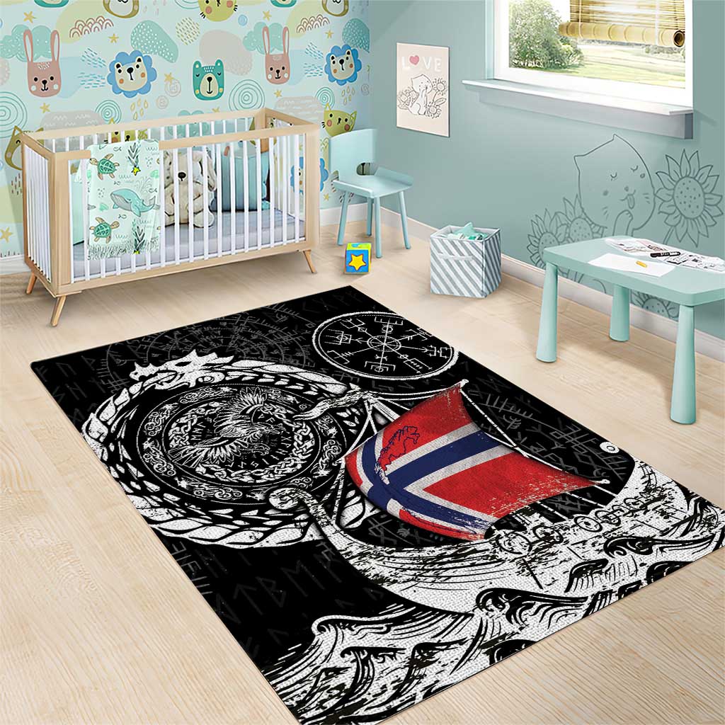 Viking Norway Area Rug Norwegian Viking Ship