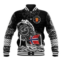 Personalized Viking Norway Baseball Jacket Norwegian Viking Ship