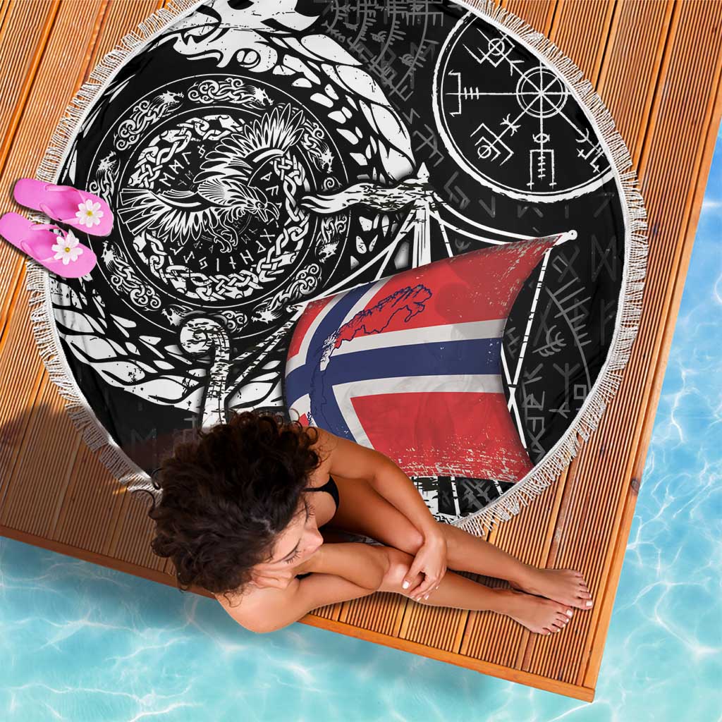 Viking Norway Beach Blanket Norwegian Viking Ship