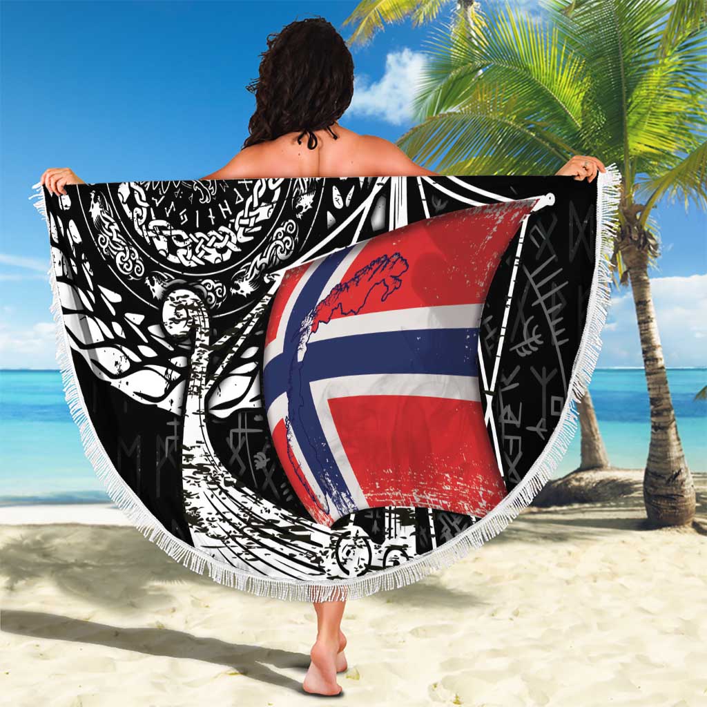 Viking Norway Beach Blanket Norwegian Viking Ship