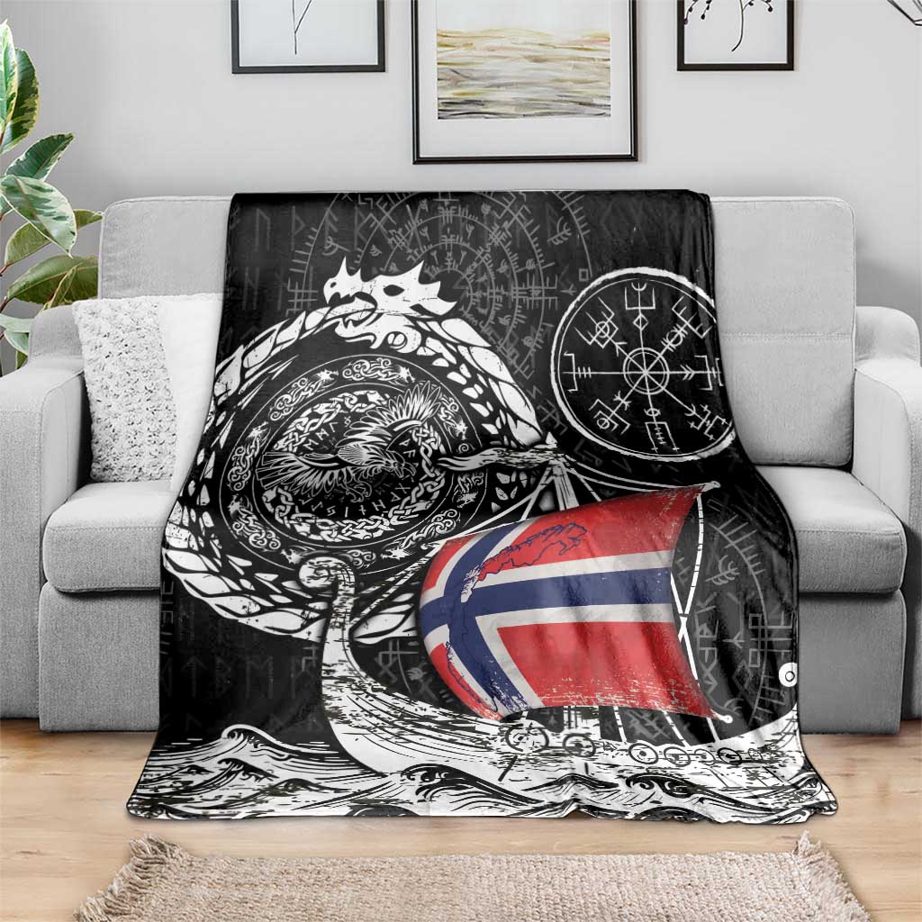 Viking Norway Blanket Norwegian Viking Ship