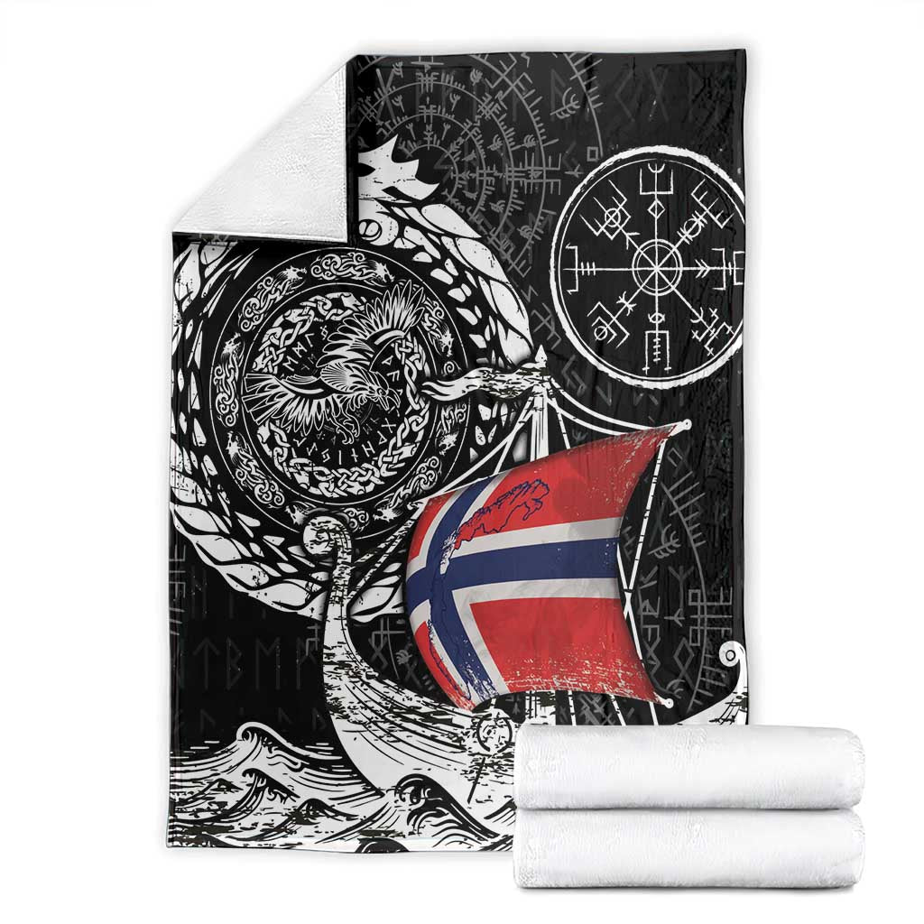 Viking Norway Blanket Norwegian Viking Ship