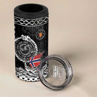Personalized Viking Norway 4 in 1 Can Cooler Tumbler Norwegian Viking Ship