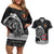 Personalized Viking Norway Couples Matching Off Shoulder Short Dress and Hawaiian Shirt Norwegian Viking Ship