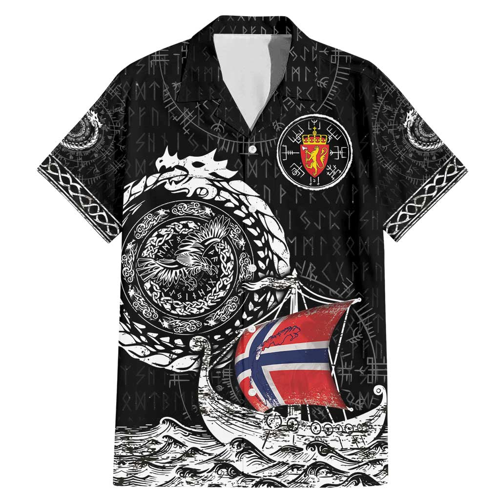 Personalized Viking Norway Family Matching Mermaid Dress and Hawaiian Shirt Norwegian Viking Ship