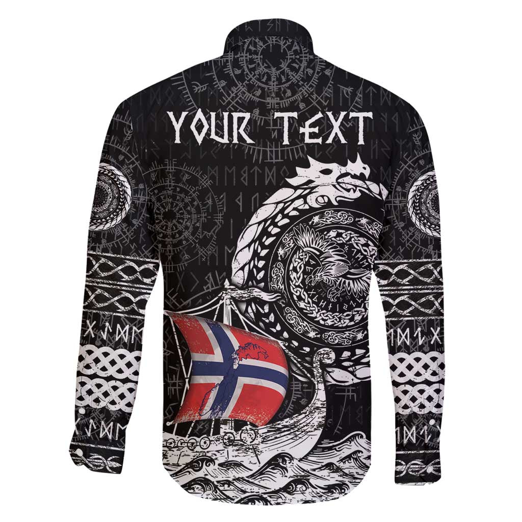 Personalized Viking Norway Family Matching Mermaid Dress and Hawaiian Shirt Norwegian Viking Ship