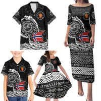 Personalized Viking Norway Family Matching Puletasi and Hawaiian Shirt Norwegian Viking Ship