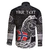 Personalized Viking Norway Family Matching Tank Maxi Dress and Hawaiian Shirt Norwegian Viking Ship