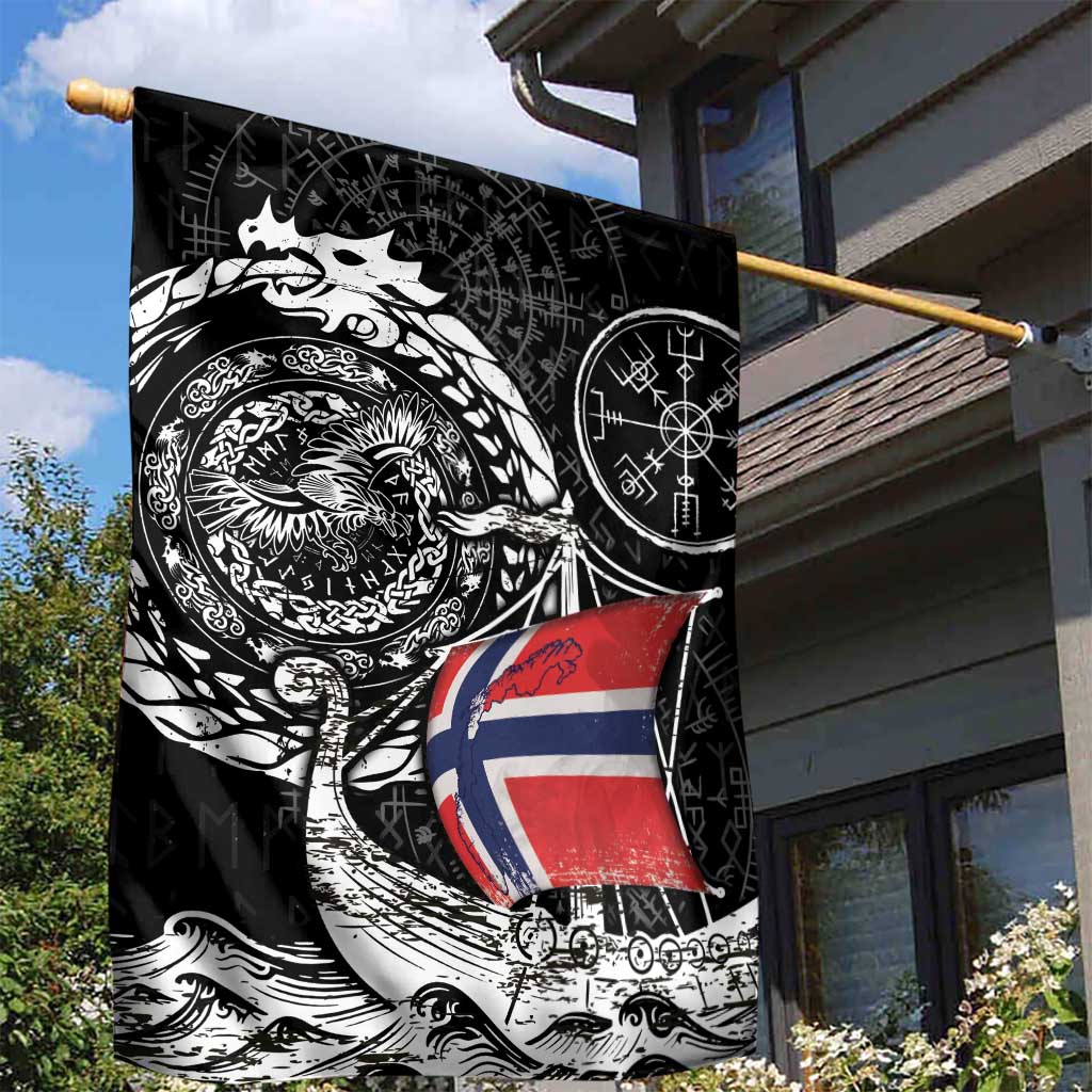 Viking Norway Garden Flag Norwegian Viking Ship