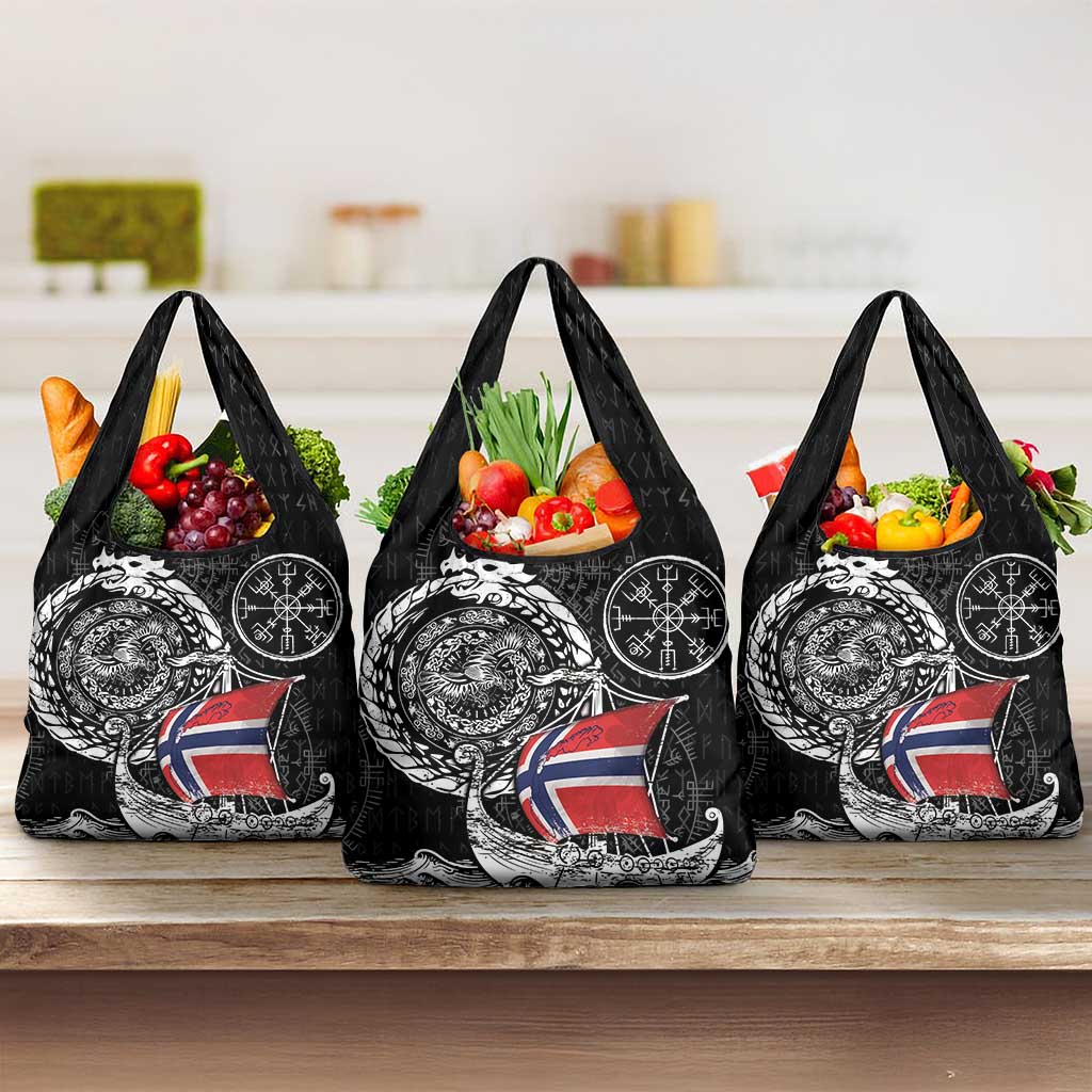 Viking Norway Grocery Bag Norwegian Viking Ship