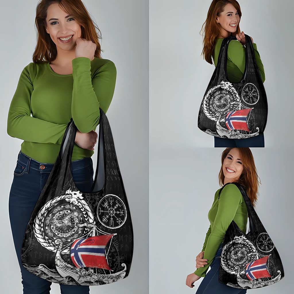 Viking Norway Grocery Bag Norwegian Viking Ship
