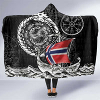 Viking Norway Hooded Blanket Norwegian Viking Ship