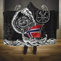 Viking Norway Hooded Blanket Norwegian Viking Ship