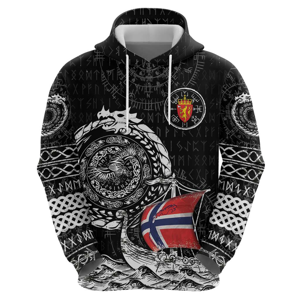 Personalized Viking Norway Hoodie Norwegian Viking Ship