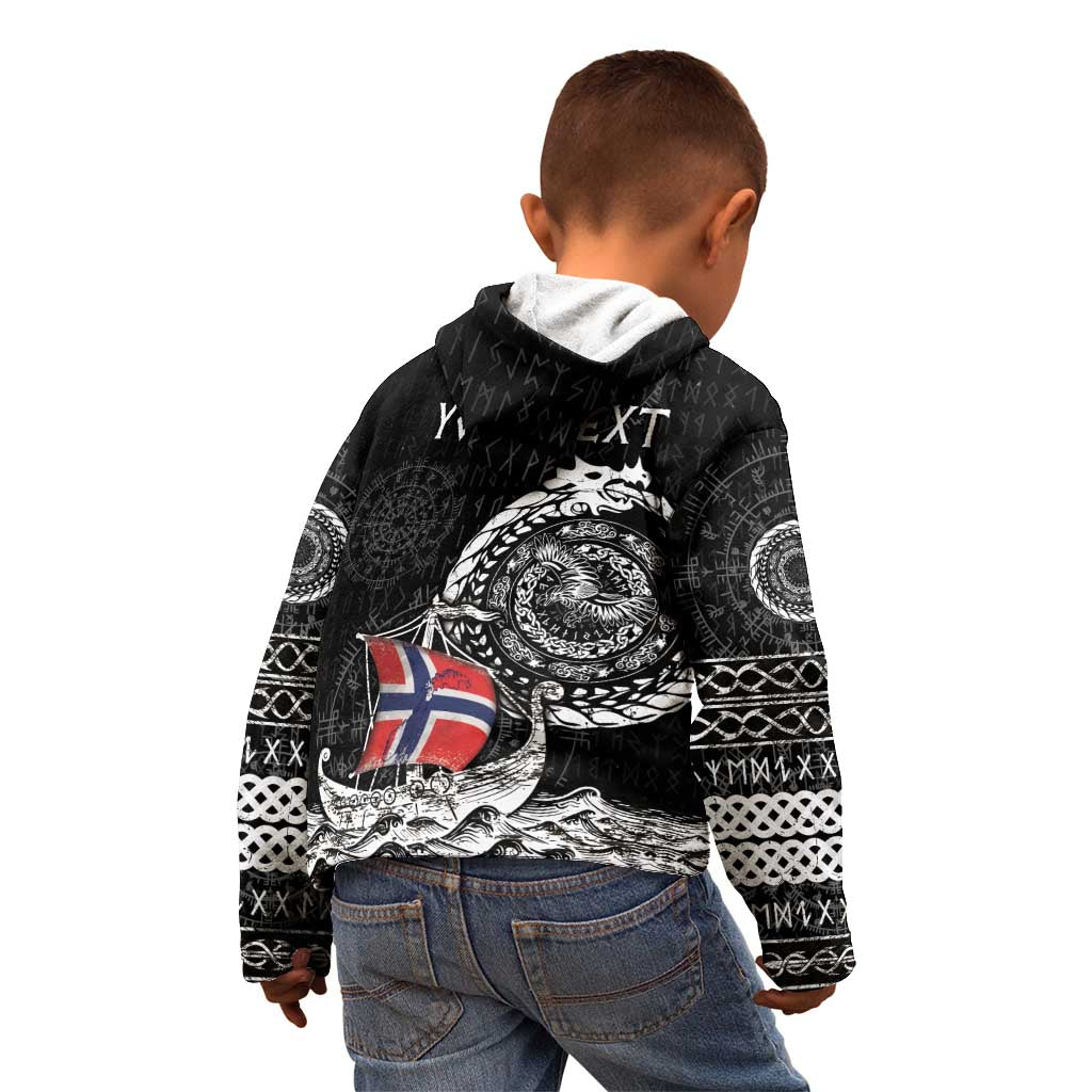 Personalized Viking Norway Kid Hoodie Norwegian Viking Ship