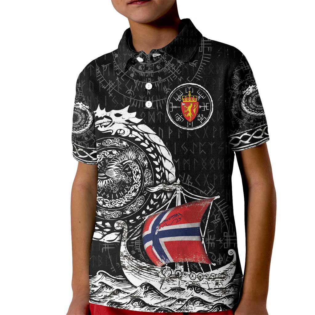 Personalized Viking Norway Kid Polo Shirt Norwegian Viking Ship