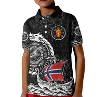 Personalized Viking Norway Kid Polo Shirt Norwegian Viking Ship