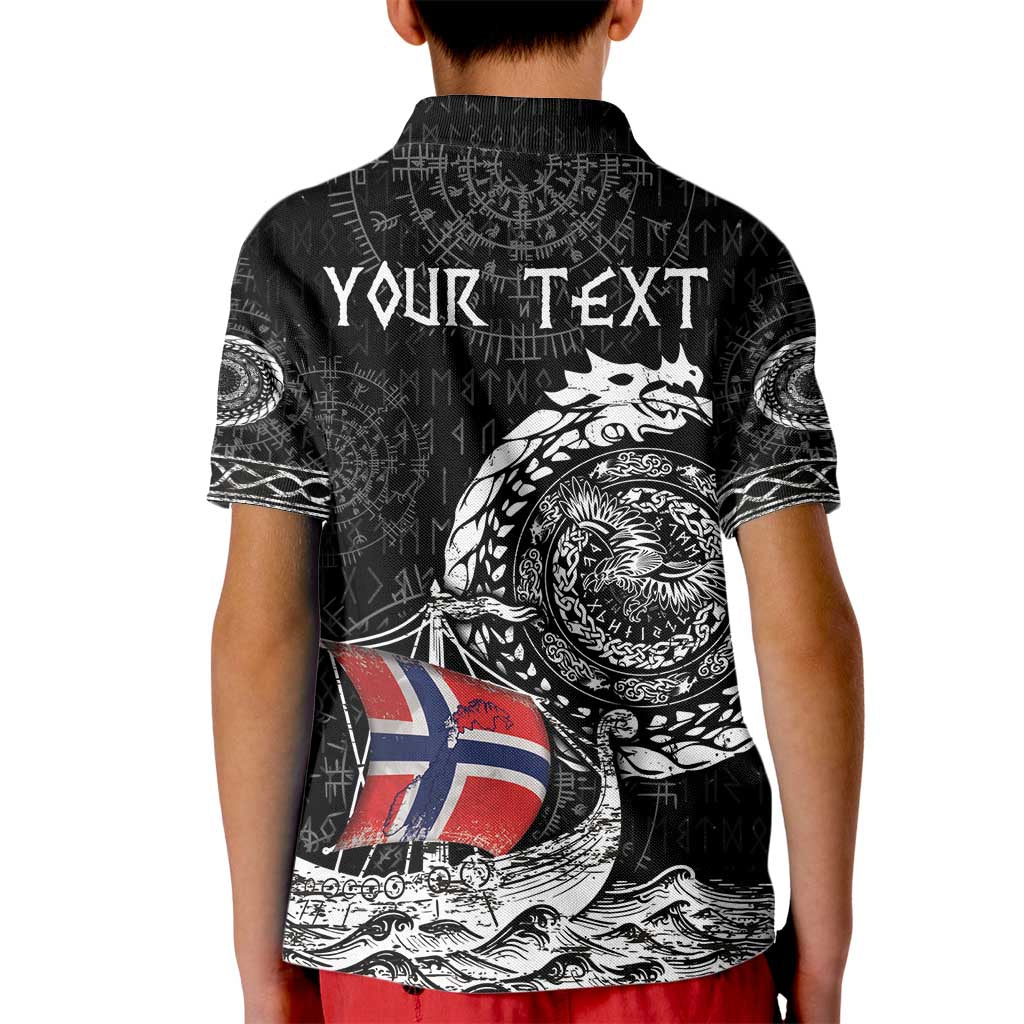 Personalized Viking Norway Kid Polo Shirt Norwegian Viking Ship