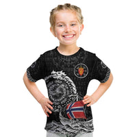 Personalized Viking Norway Kid T Shirt Norwegian Viking Ship