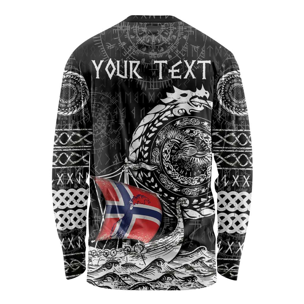 Personalized Viking Norway Long Sleeve Shirt Norwegian Viking Ship