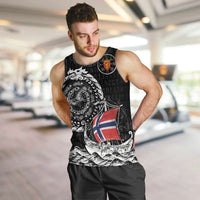Personalized Viking Norway Men Tank Top Norwegian Viking Ship