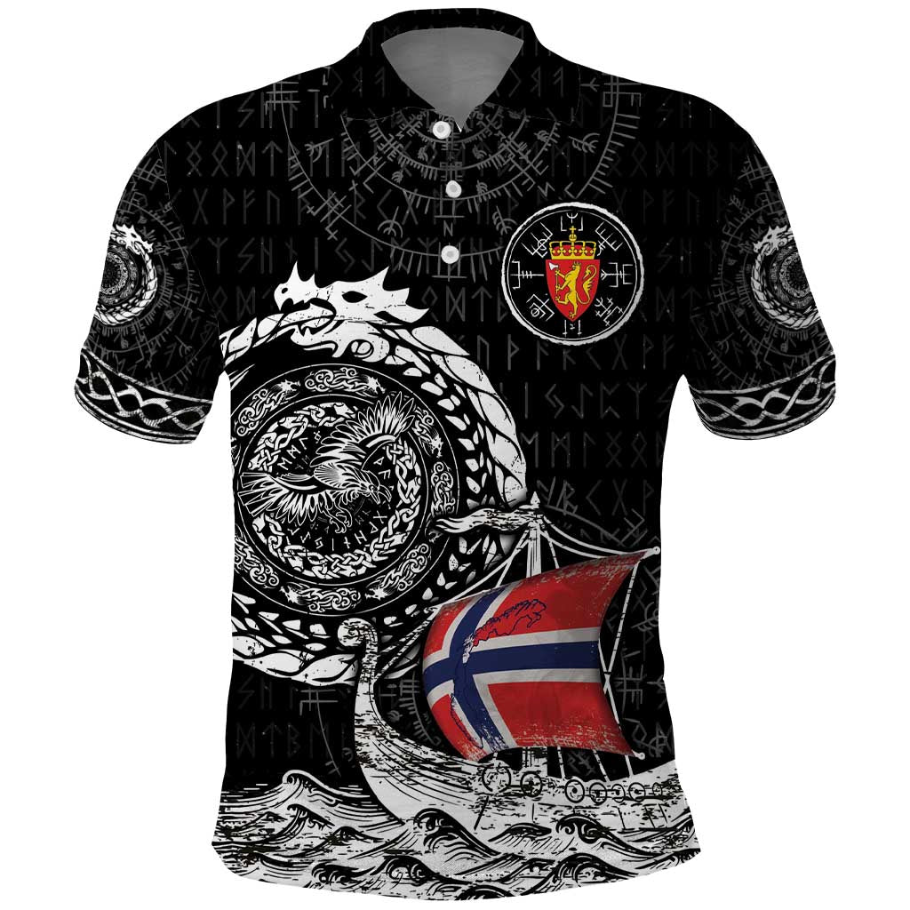 Personalized Viking Norway Polo Shirt Norwegian Viking Ship