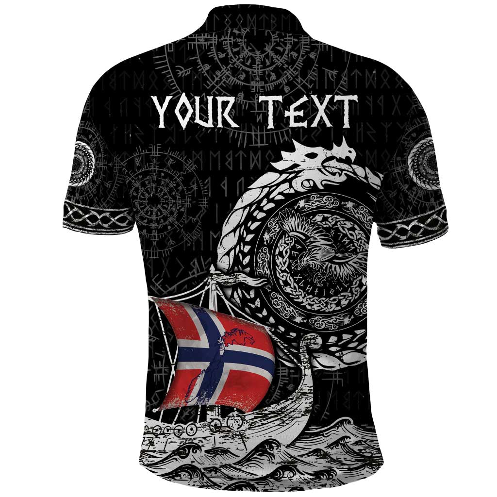 Personalized Viking Norway Polo Shirt Norwegian Viking Ship