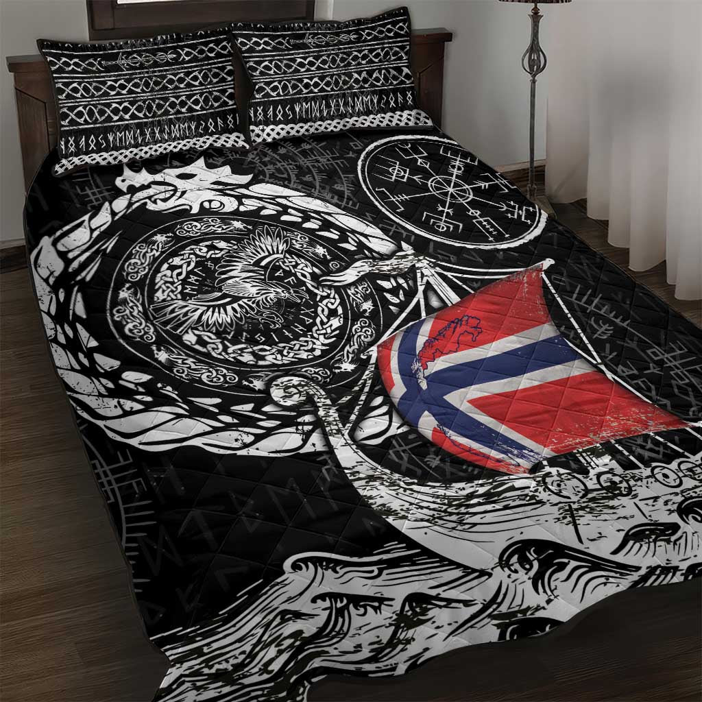 Viking Norway Quilt Bed Set Norwegian Viking Ship