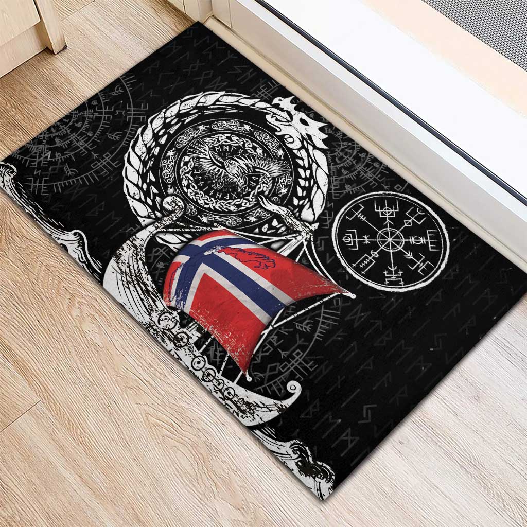 Viking Norway Rubber Doormat Norwegian Viking Ship