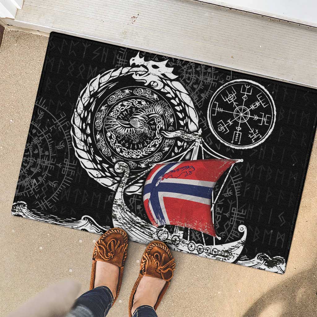 Viking Norway Rubber Doormat Norwegian Viking Ship