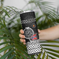 Personalized Viking Norway Skinny Tumbler Norwegian Viking Ship