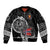 Personalized Viking Norway Sleeve Zip Bomber Jacket Norwegian Viking Ship