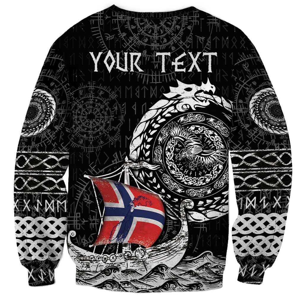 Personalized Viking Norway Sweatshirt Norwegian Viking Ship