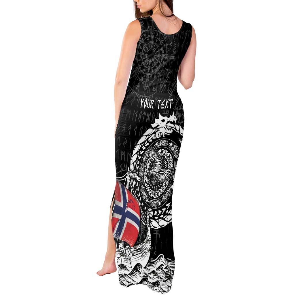Personalized Viking Norway Tank Maxi Dress Norwegian Viking Ship